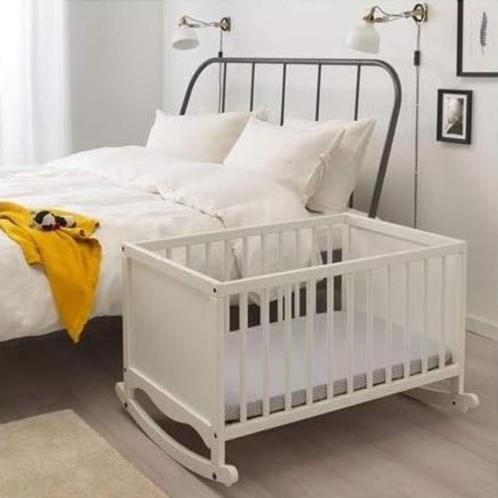 Nieuw Ikea Solgul vintage style wieg met schuimmatras - Wit, Kinderen en Baby's, Babywiegjes en Ledikanten, Nieuw, Wieg, Ophalen