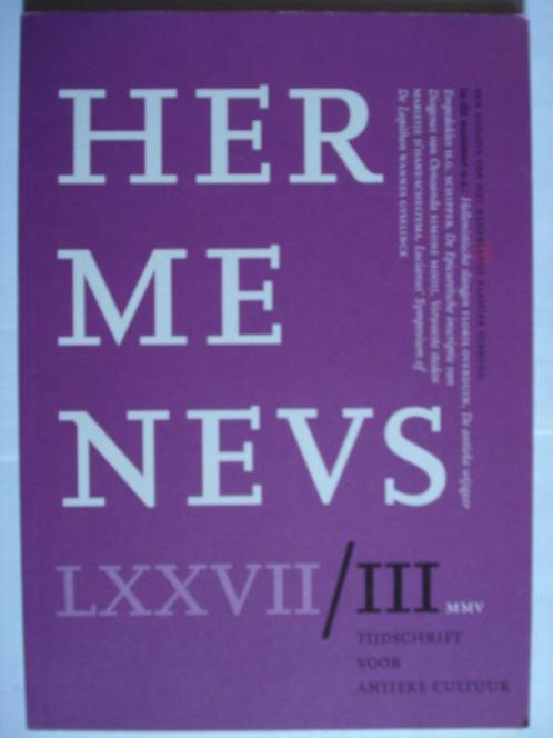 Hermeneus 77/3 2005 NKV Diogenes Oinoanda/Lucianus/Laokoön Z, Boeken, Literatuur, Zo goed als nieuw, Nederland, Verzenden