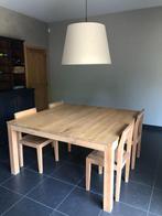 Vierkante eikenhouten tafel 150x150, Huis en Inrichting, Tafels | Eettafels, Ophalen, 150 tot 200 cm, Zo goed als nieuw, Vijf personen of meer