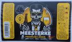 Bieretiket Meesterke Brouwerij De Meester (10s0), Verzenden, Gebruikt