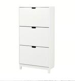 Witte schoenkast met drie laden, Huis en Inrichting, Kasten | Schoenenkasten, Ophalen of Verzenden, Zo goed als nieuw