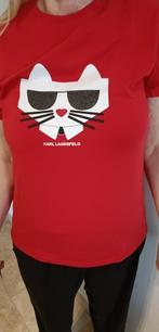 Rode T-shirt Karel Lagerfeld NIEUW, Kleding | Dames, T-shirts, Karl Lagerfeld, Maat 46/48 (XL) of groter, Nieuw, Ophalen of Verzenden