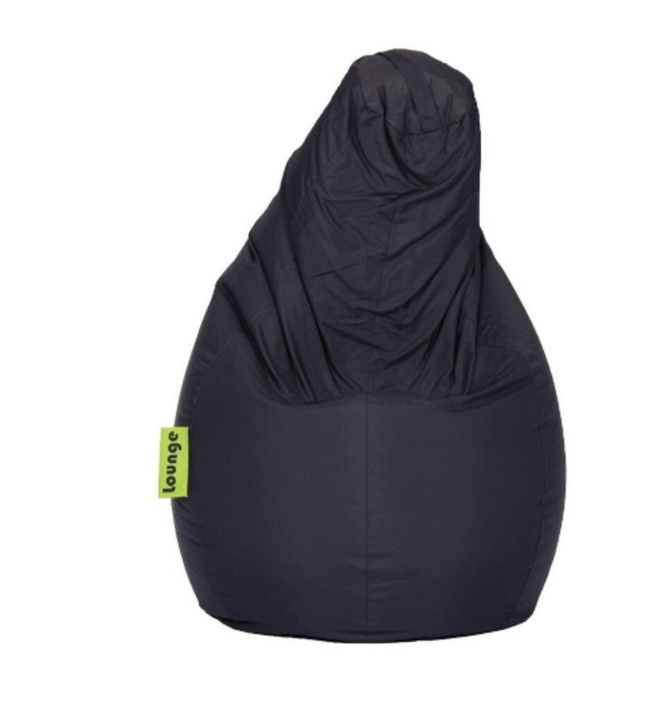 POUF NOIR LOUNGE EXTERIEUR, Huis en Inrichting, Zitzakken, Nieuw, Zitzak, Zwart, Ophalen of Verzenden