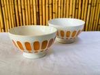 Deux bols vintage 1950 Digoin Sarreguemines Badonvillers, Gebruikt, Keramiek, Ophalen of Verzenden, Kom(men)
