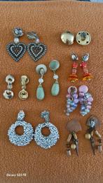 Set van 8 oorbellen met clips, Bijoux, Sacs & Beauté, Boucles d'oreilles, Comme neuf, Autres matériaux, Autres couleurs, Enlèvement ou Envoi