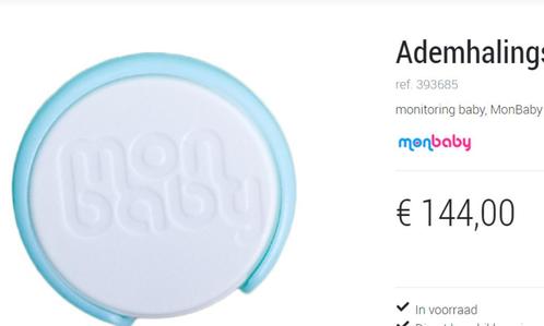 Ademhalingsmonitor "mon baby", Kinderen en Baby's, Babyfoons, Nieuw, Minder dan 100 meter, Ophalen of Verzenden
