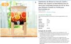 distributeur de boisson 5l en verre, Maison & Meubles, Enlèvement, Neuf, Verre, Récipient(s)
