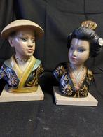 PAIRE DE STATUES ANCIENNES ARNOVA VINTAGE, Enlèvement ou Envoi