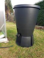 Regenton 220L zwart, Tuin en Terras, Regentonnen, Ophalen, Kunststof, Met kraantje, 150 liter of meer