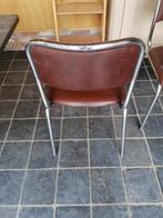 Keukenstoelen, Huis en Inrichting, Ophalen, Gebruikt, Bruin, Vier