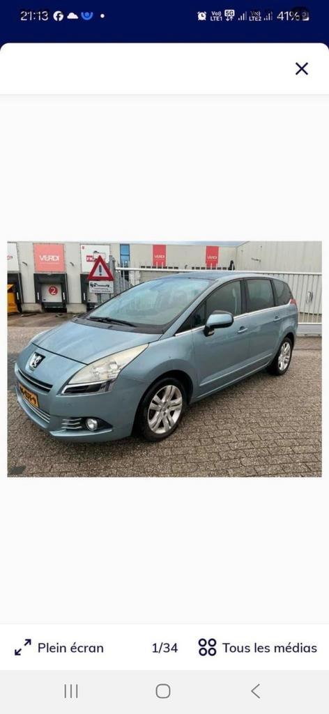 Peugeot 5008 a vendre, Auto's, Ford, Particulier, ABS, Achteruitrijcamera, Benzine, Euro 5, Berline, 5 deurs, Handgeschakeld, Ophalen