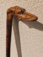 Antieke wandelstok greyhound hazewind, Antiek en Kunst, Ophalen of Verzenden
