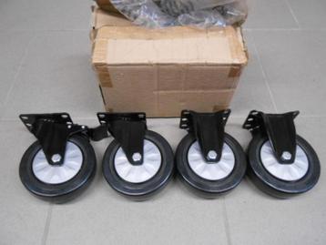 Set kogel-gelagerde wieltjes van 125mm. beschikbaar voor biedingen
