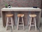 Barmeubel in steigerhout, Ophalen, Zo goed als nieuw