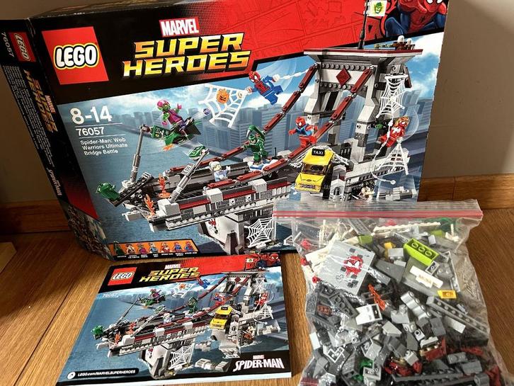 LEGO 76057 Spider-Man: Web Warriors Ultimate Bridge Battle, Kinderen en Baby's, Speelgoed | Duplo en Lego, Zo goed als nieuw, Lego