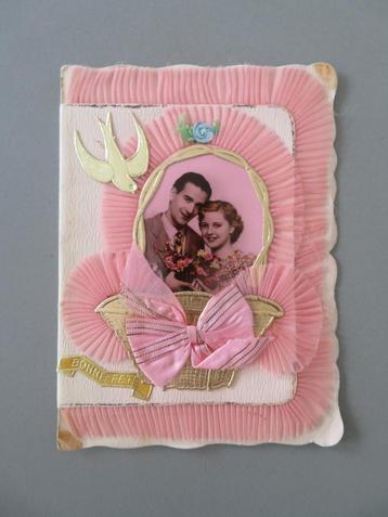 carte d'anniversaire ancienne faite maison, Envoi, Comme neuf