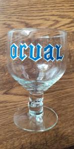 2 oude ORVAL glazen zonder zilveren rand en zonder forel., Verzamelen, Biermerken, Overige merken, Glas of Glazen, Gebruikt, Ophalen