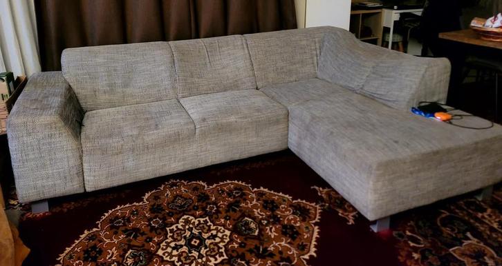 Siège d'angle moderne en L, en bon état, confortable, Maison & Meubles, Canapés | Coins salons complets, Comme neuf, Tissus, Enlèvement