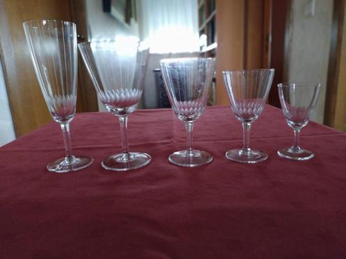 Verres en cristal, Maison & Meubles, Cuisine | Vaisselle, Comme neuf, Verre ou Verres, Autres styles, Verre, Enlèvement