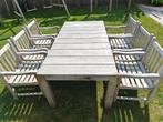 Teak tuinstel, Tuin en Terras, Tuinsets en Loungesets, Ophalen, Gebruikt, 6 zitplaatsen, Teakhout