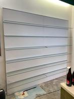 Wandschap met glazen leggers (ikea framsta), Huis en Inrichting, Ophalen, Met plank(en), 200 cm of meer, Zo goed als nieuw