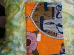 Uit Congo 2 doeken in katoen, Huis en Inrichting, Ophalen of Verzenden, Nieuw, Oranje