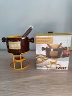 Casa - gratis 4-delige fondue set voor chocolade, Ophalen of Verzenden, Gebruikt, Waxinelicht, Fondueset