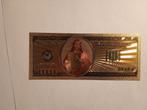 USA, 100 DOLLAR biljet met Jezus, verguld met 24K. goud, Postzegels en Munten, Los biljet, Verzenden, Noord-Amerika