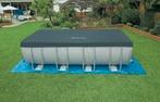 Bestway zwembad Power Steel rechthoek + verwarming, Ophalen, Zo goed als nieuw, Afdekzeil