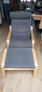 ikea 2 poang stoelen met 2 voetbankjes, Ophalen, Hout, Twee, Zo goed als nieuw
