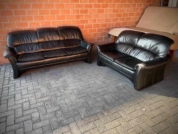 Leder salon / 3+2 zit / goede staat, Huis en Inrichting, Zetels | Complete zithoeken, Gebruikt, Leer, Ophalen