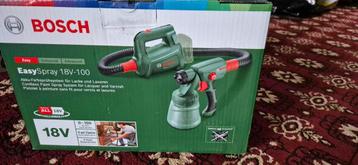 Bosch verfspuit 18v, nieuwe in de doos beschikbaar voor biedingen