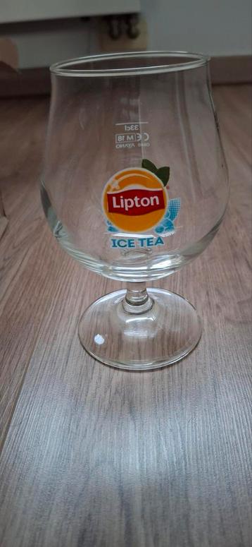 Lipton ice tea glazen (4), Verzamelen, Glas en Drinkglazen, Ophalen, Nieuw