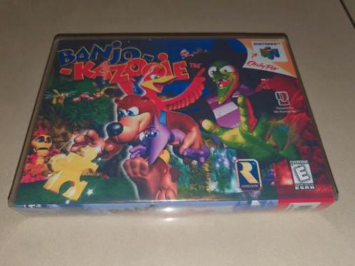 Banjo Kazooie N64 Game Case (2), Games en Spelcomputers, Games | Nintendo 64, Zo goed als nieuw, Verzenden