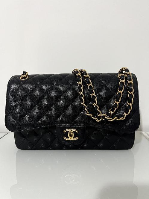Originele Chanel Classic Flap Bag – Jumbo (Large), Handtassen en Accessoires, Tassen | Damestassen, Zo goed als nieuw, Handtas