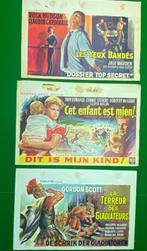 x3 originele bioscoopposters uit de jaren 60  Les Yeux Bandé, Ophalen of Verzenden