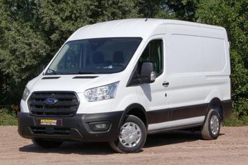 Ford Transit Trend 2T L2H2 | Leasing (bj 2024), Auto's, Bestelwagens en Lichte vracht, Euro 6, Alarm, Wit, 130 pk