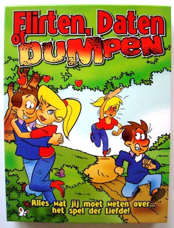 Flirten  Daten  of Dumpen - gezelschapsspel, +12 jr  - NIEUW, Hobby en Vrije tijd, Gezelschapsspellen | Bordspellen, Zo goed als nieuw