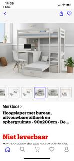 Hoogslaper met bureau, Kinderen en Baby's, Kinderkamer | Stapelbedden en Hoogslapers, Ophalen, Hoogslaper