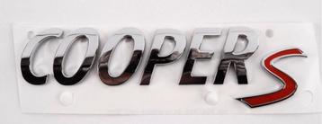 Embleem type aanduiding Cooper S achterklep nieuw MINI 51142