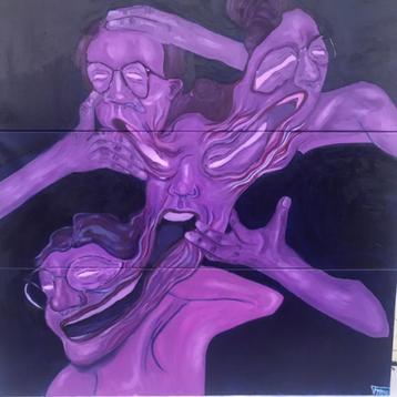 Crawling out of my skin - figuratieve kunst schilderijen, Enlèvement ou Envoi, Neuf, Peinture à l'huile