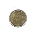 Egypte, 10 Milliemes AH1380(1960)., Postzegels en Munten, Munten | Afrika, Ophalen of Verzenden, Egypte, Losse munt