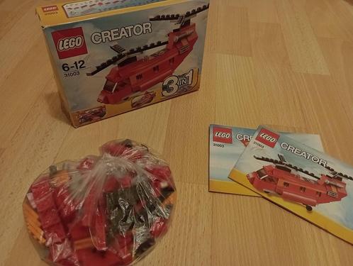 LEGO Creator 3-in-1 Rode Rotors (set 31003), Kinderen en Baby's, Speelgoed | Duplo en Lego, Gebruikt, Lego, Complete set, Ophalen