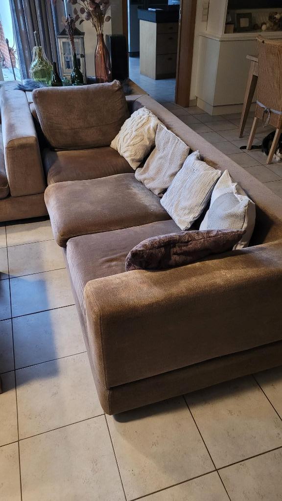bankstel en relax zetel, Huis en Inrichting, Zetels | Complete zithoeken, Gebruikt, Stof, Ophalen