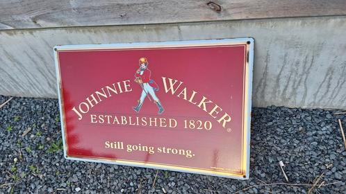 Emaille bord 1994 Johnnie Walker Emaillerie Belge, Verzamelen, Merken en Reclamevoorwerpen, Gebruikt, Reclamebord, Ophalen of Verzenden