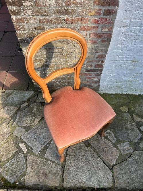 Victoriaanse Antiek Vintage Roze Stoelen (6), Antiek en Kunst, Antiek | Meubels | Stoelen en Sofa's, Ophalen