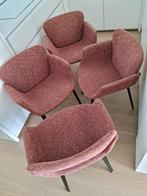 Design stoelen Knoll, Vier, Zo goed als nieuw, Ophalen, Rood