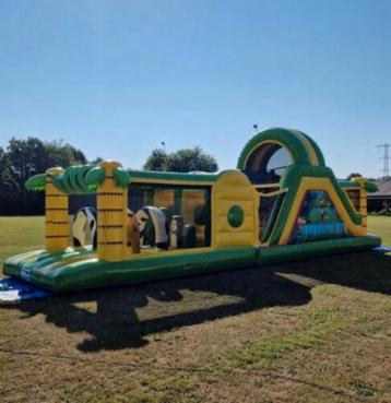 springkasteel jungle  14m te koop, Hobby en Vrije tijd, Ophalen, Gebruikt