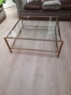 Antiek vierkant glazen tafel - MOET WEG, Antiek en Kunst, Ophalen