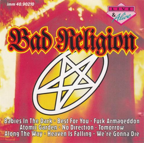 CD SLECHTE RELIGIE - Live & Alive - VS 1993, Cd's en Dvd's, Cd's | Hardrock en Metal, Gebruikt, Verzenden
